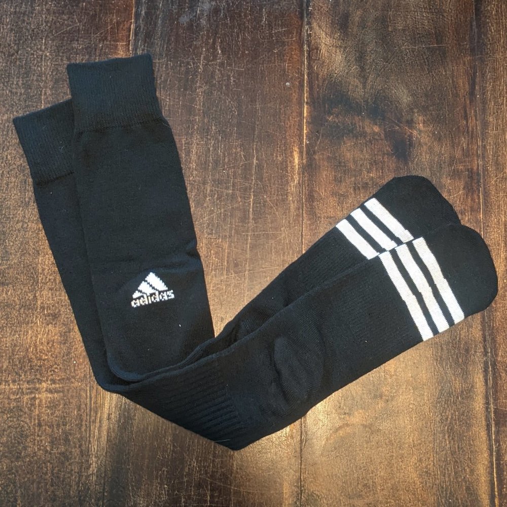 NWOT Adidas black athletic tube socks (M, L)